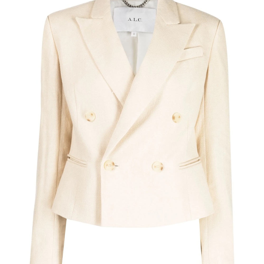 A.L.C. Women's Ivory River Double-Breasted Blazer